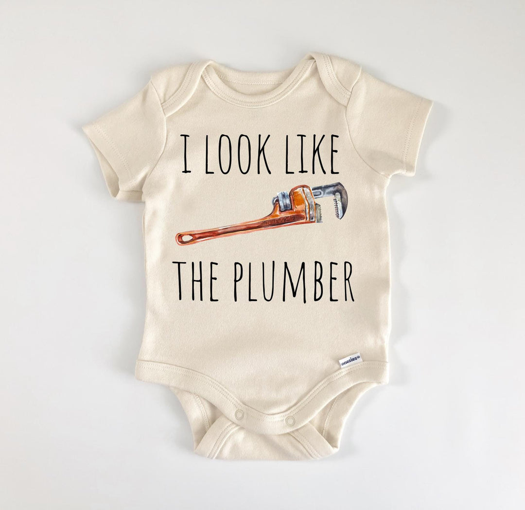 Plumber Plumbing - Baby Boy Girl Clothes Infant Bodysuit Funny Cute Newborn