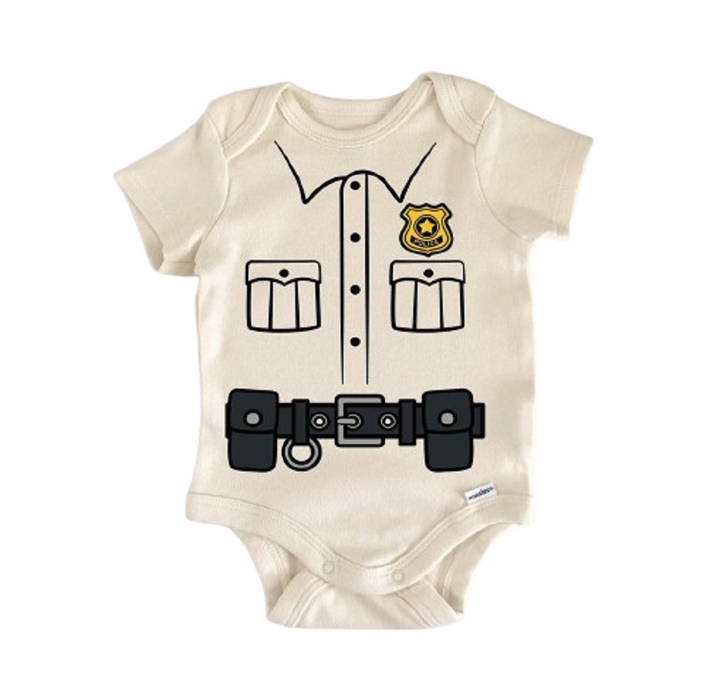 Police Officer Cop Blue Line - Baby Boy Girl Clothes Infant Bodysuit Funny Cute Newborn