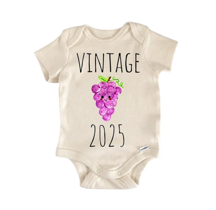 Viñedo de uva de vino - Ropa para bebé niño niña Body para bebé Divertido y lindo para recién nacido 