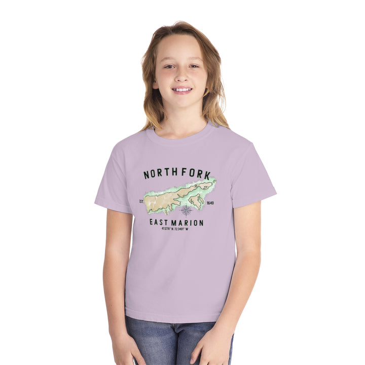 East Marion North Fork Hamlet NOFO VIBES® Youth Midweight Tee