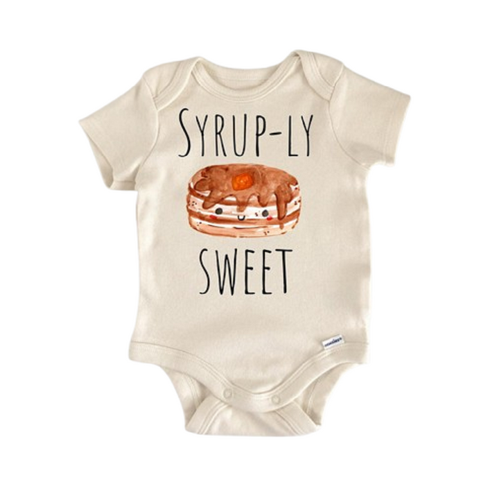 Pancakes Food Brunch Breakfast - Baby Boy Girl Clothes Infant Bodysuit Funny