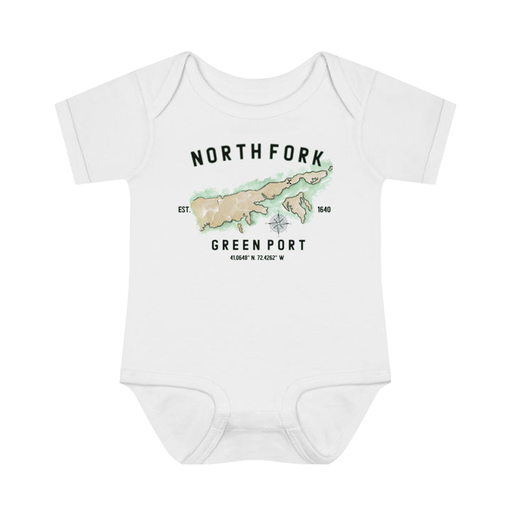 Greenport North Fork Hamlet NOFO VIBES®  Infant Baby Rib Bodysuit