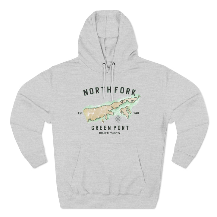 Greenport North Fork Hamlet NOFO VIBES®  Lane SevenⓇ Three-Panel Fleece Hoodie