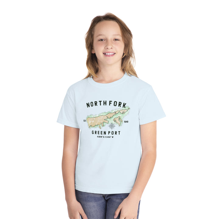 Greenport North Fork Hamlet NOFO VIBES® Youth Midweight Tee