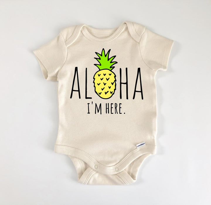 Aloha Pineapple - Ropa para bebé niño niña Body para bebé Divertido y lindo Recién nacido 