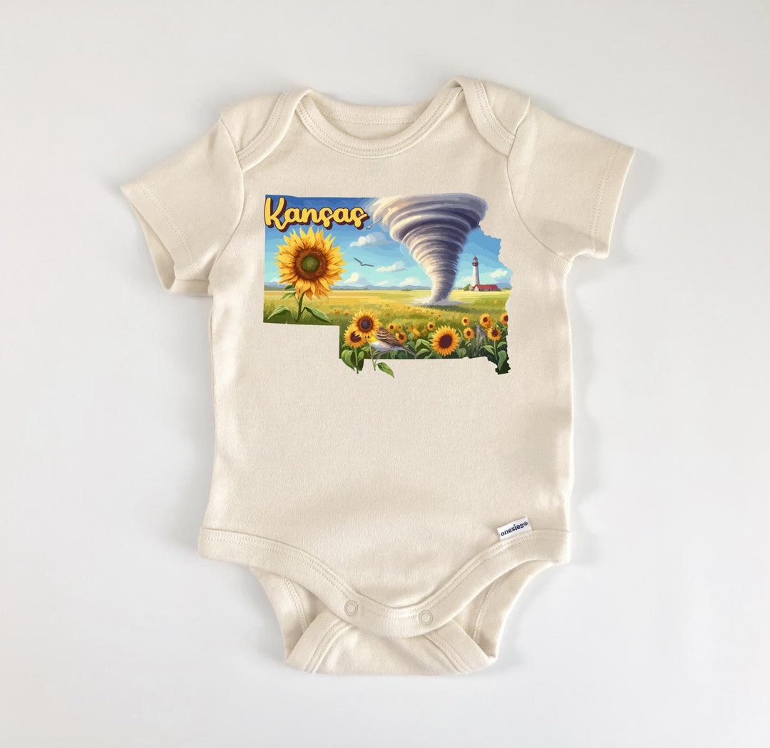 Kansas - Baby Boy Girl Clothes Infant Bodysuit Funny Cute Newborn