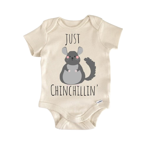 Chinchilla Animal Rodent - Baby Boy Girl Clothes Infant Bodysuit Funny Cute Newborn