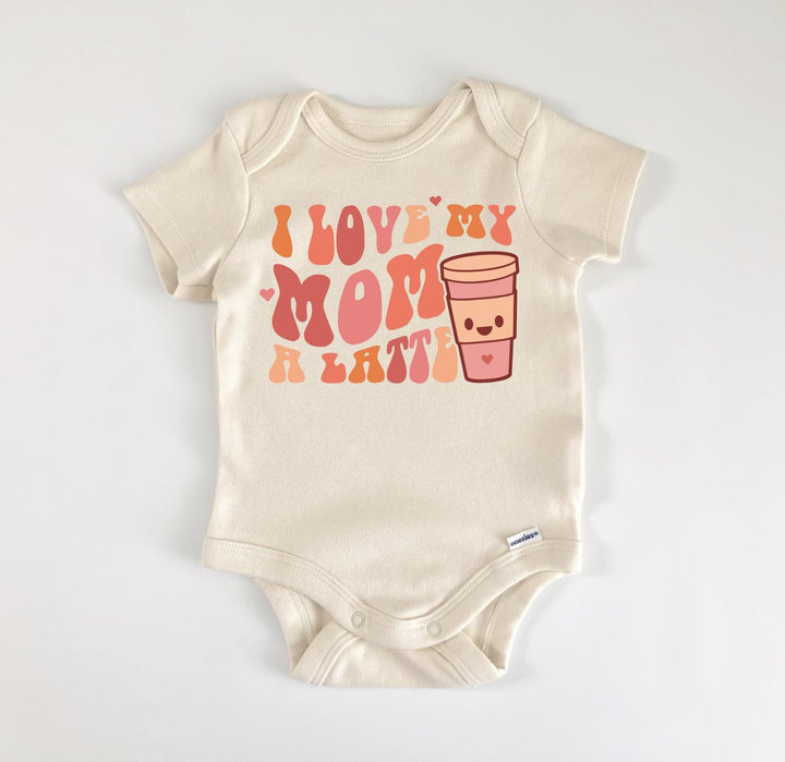 Latte Mama Coffee - Baby Boy Girl Clothes Infant Bodysuit Funny Cute