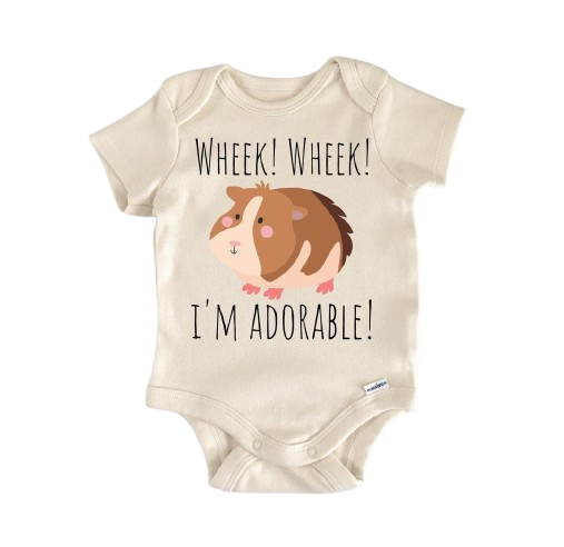 Guinea Pig Hamster Rodent - Baby Boy Girl Clothes Infant Bodysuit Funny Cute Newborn