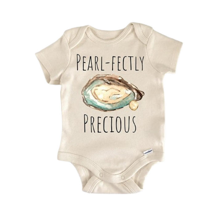 Oyster Clam Seafood Beach - Baby Boy Girl Clothes Infant Bodysuit Funny Cute Newborn