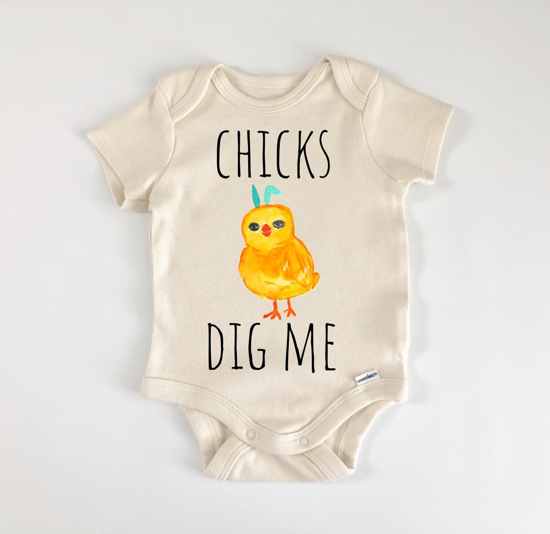 Easter Chick Bunny Rabbit - Baby Boy Girl Clothes Infant Bodysuit Funny Cute Newborn