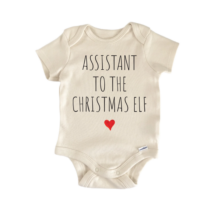 Assistant To The Christmas Elf - Baby Boy Girl Clothes  Bodysuit Funny Cute