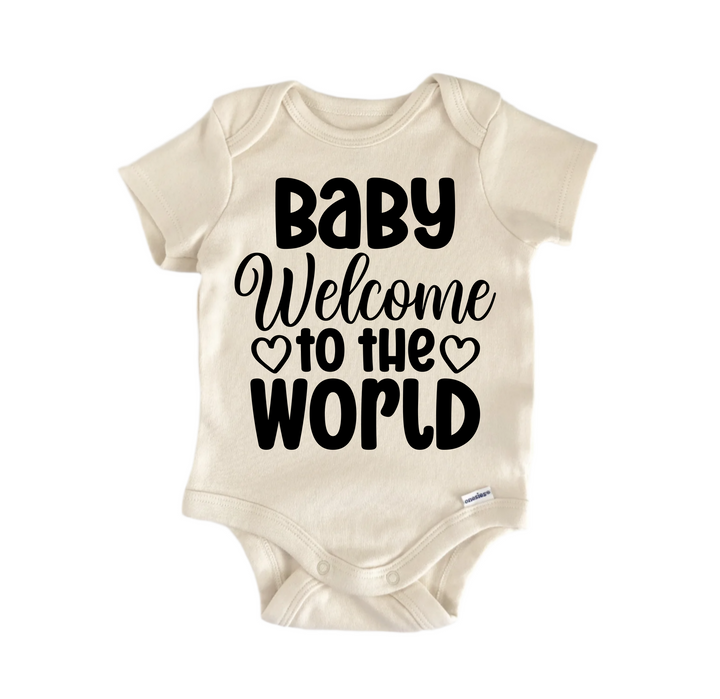 Bebé Bienvenido al Mundo - Ropa para Bebé Niño Niña Body Infantil Divertido Lindo Recién Nacido 