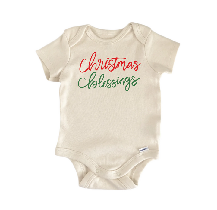 Christmas Blessings -  Baby Boy Girl Clothes Infant Bodysuit Funny Cute Newborn