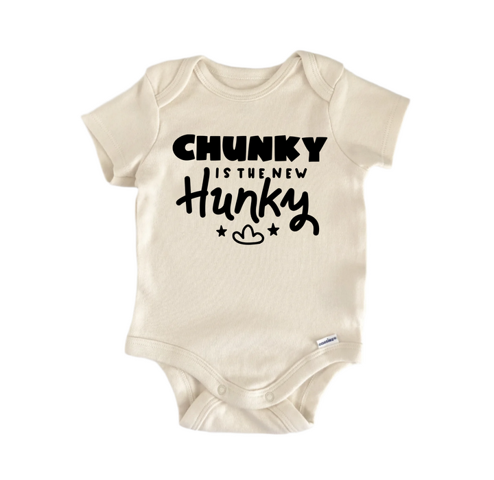 Chunky es el nuevo hunky: ropa para bebé niño niña, mono infantil, divertido y tierno para recién nacidos 