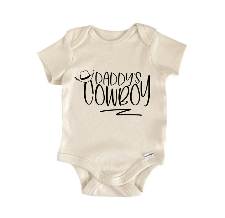 Daddy's Cowboy Western Country -  Baby Boy Girl Clothes Bodysuit Funny Cute Newborn