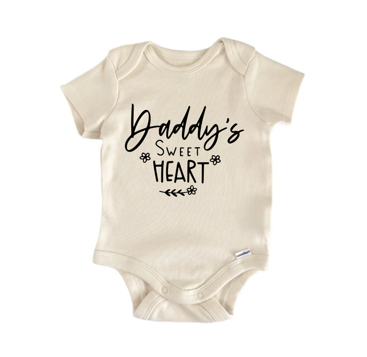 Daddy's Sweet Heart - Baby Boy Girl Clothes Infant Bodysuit Funny Cute Newborn