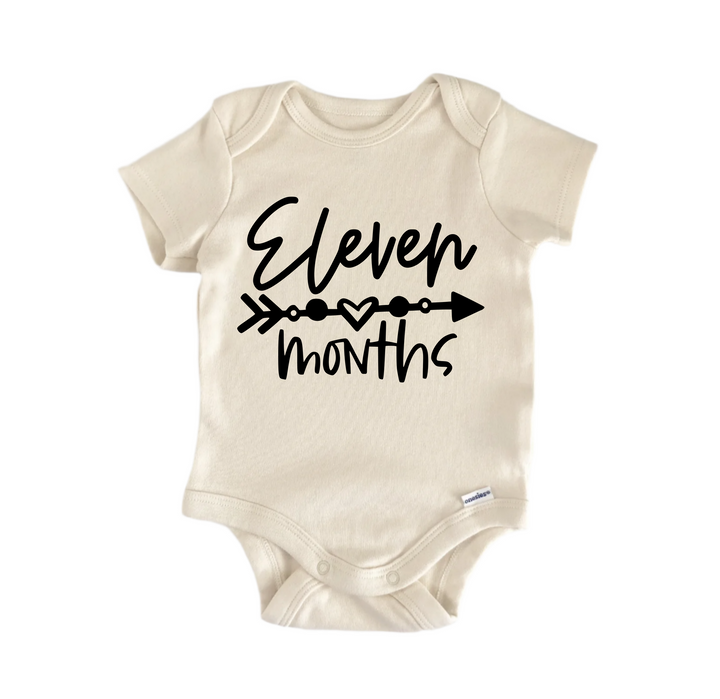 Eleven Months - Baby Boy Girl Clothes Infant Bodysuit Funny Cute Newborn