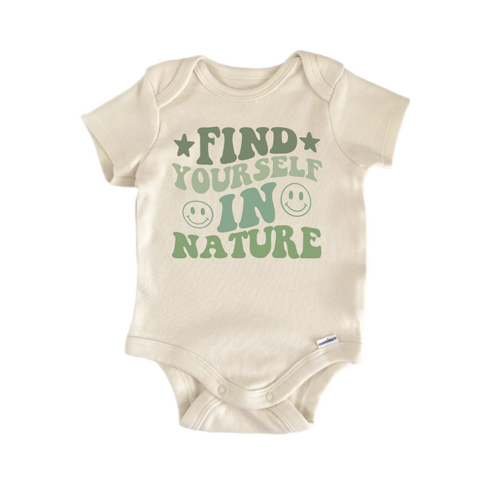 Find Yourself in Nature Adventure -  Baby Boy Girl Clothes  Bodysuit Funny Cute