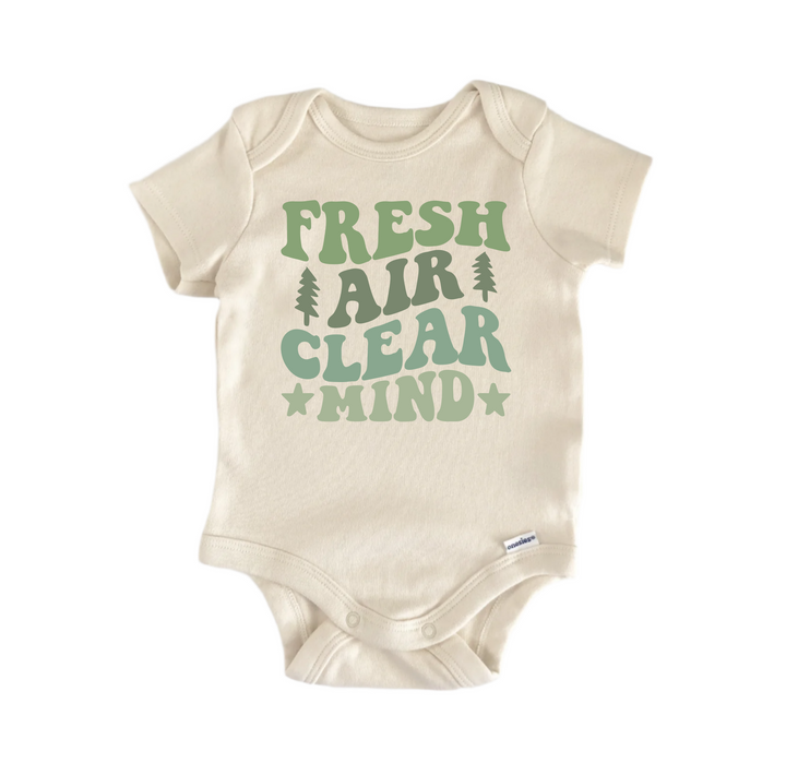 Fresh Air Clear Mind Adventure -  Baby Boy Girl Clothes  Bodysuit Funny Cute