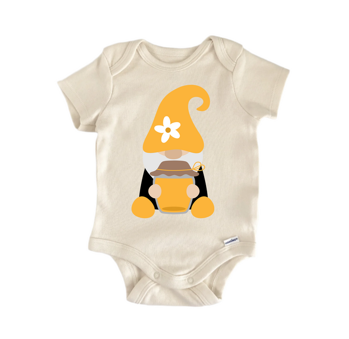 Gnome Honey Jar Bee - Baby Boy Girl Clothes Infant Bodysuit Funny Cute