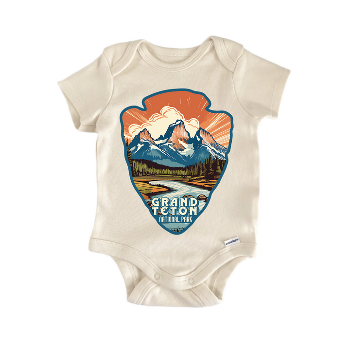 Grand Tenton National Park - Baby Boy Girl Clothes Infant Bodysuit Funny Cute