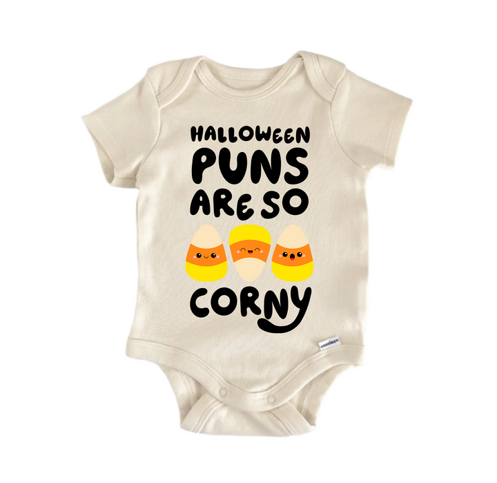 Halloween Puns Are So Corny -  Baby Boy Girl Clothes  Bodysuit Funny Cute