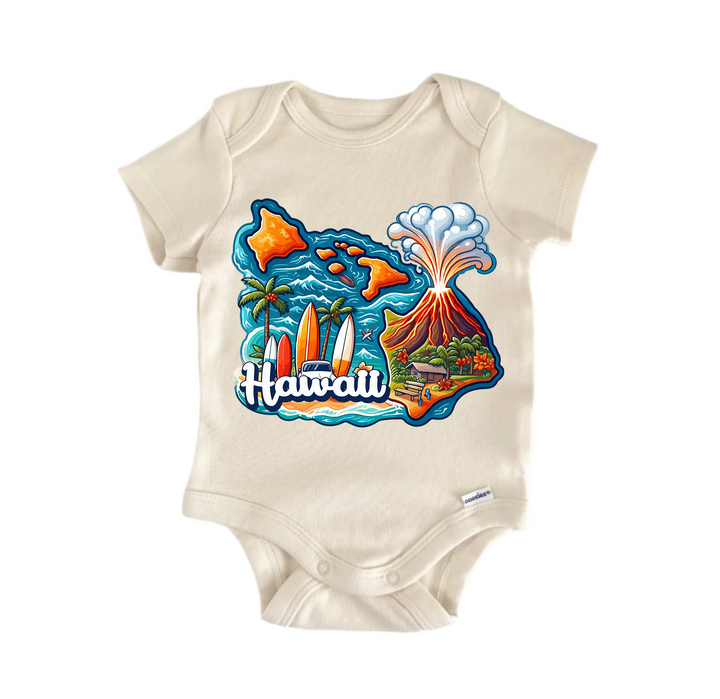 Hawaii - Baby Boy Girl Clothes Infant Bodysuit Funny Cute