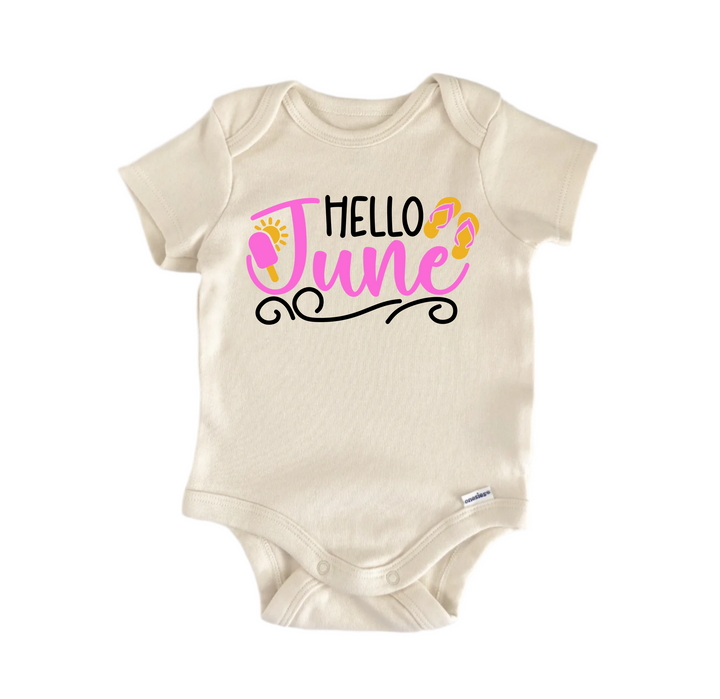 Hello June - Baby Boy Girl Clothes Infant Bodysuit Funny Cute