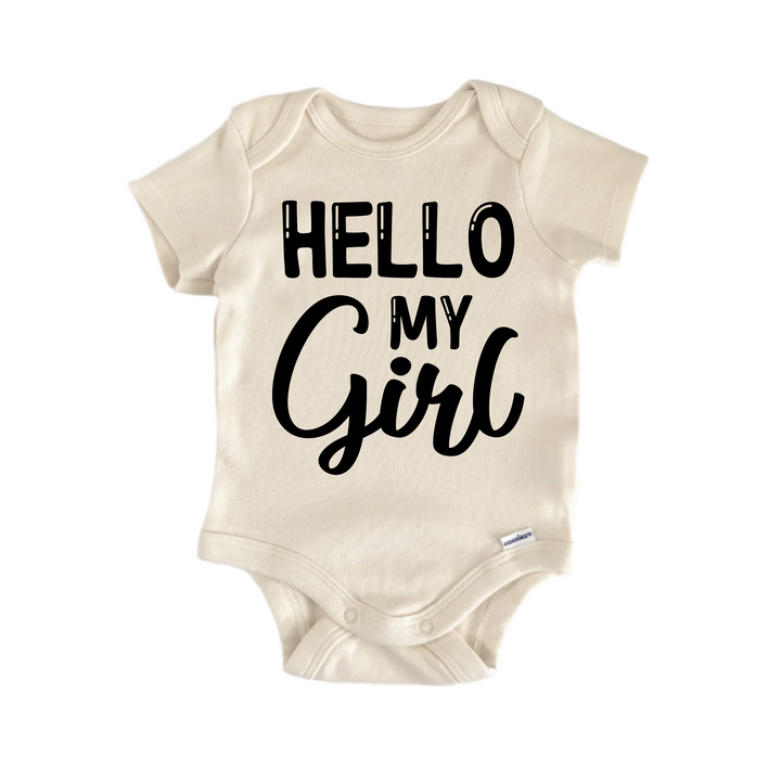 Hola mi niña - Ropa para bebé niño niña Body para bebé Divertido Lindo Recién Nacido 