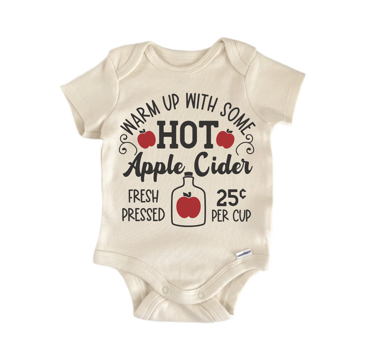 Hot Apple Cider Fall - Baby Boy Girl Clothes  Bodysuit Funny Cute