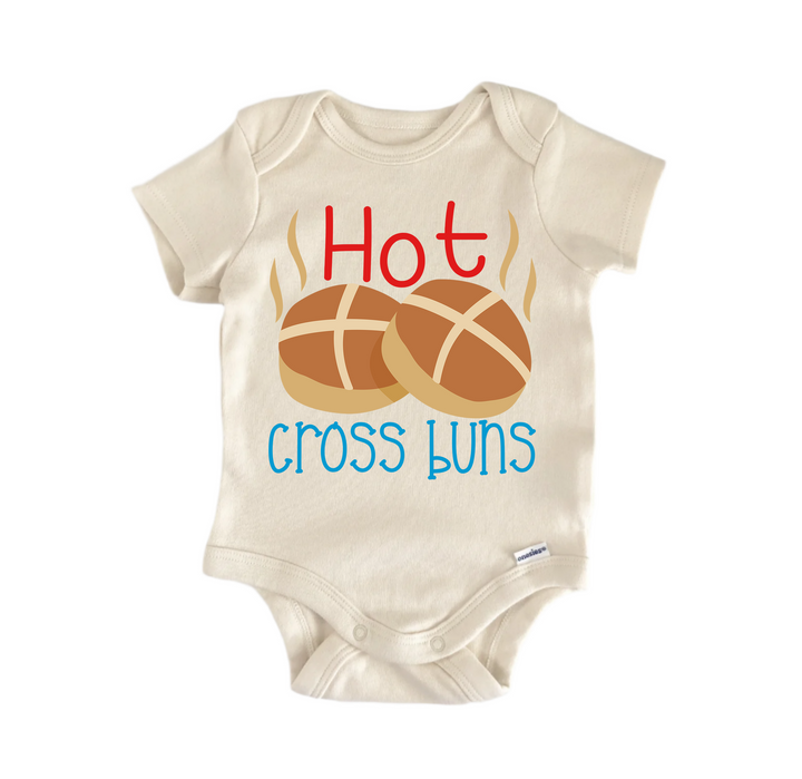 Hot Cross Buns Nursery Rhyme  - Baby Boy Girl Clothes Infant Bodysuit Funny Cute