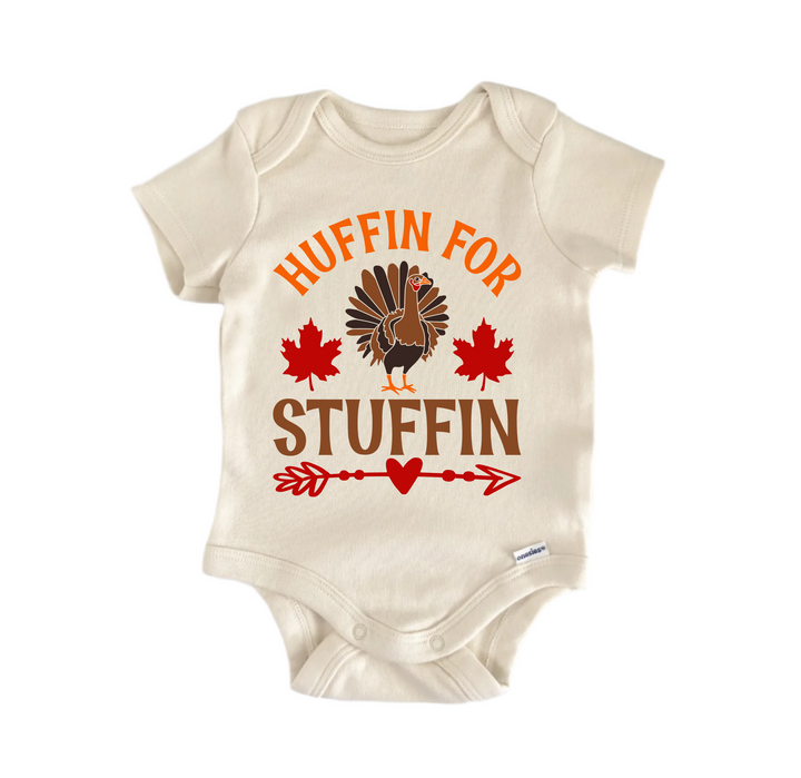 Huffin For Stuffin Thanksgiving -  Baby Boy Girl Clothes  Bodysuit Funny Cute