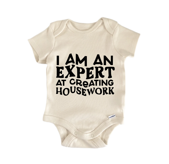 Housework Expert  - Baby Boy Girl Clothes Infant Bodysuit Funny Cute Newborn