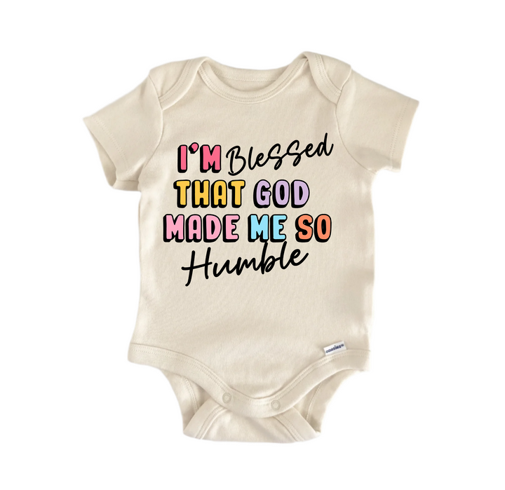 I'm Blessed Humble Jesus Religious God Christian -  Baby Boy Girl Clothes  Bodysuit