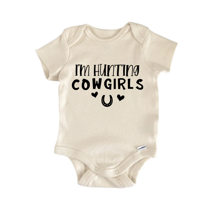 I'm Hunting Cow Girls - Baby Boy Girl Clothes Infant Bodysuit Funny Cute Newborn