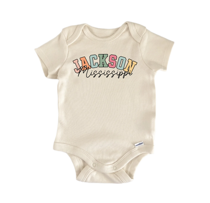 Jackson Mississippi -  Baby Boy Girl Clothes  Bodysuit Funny Cute