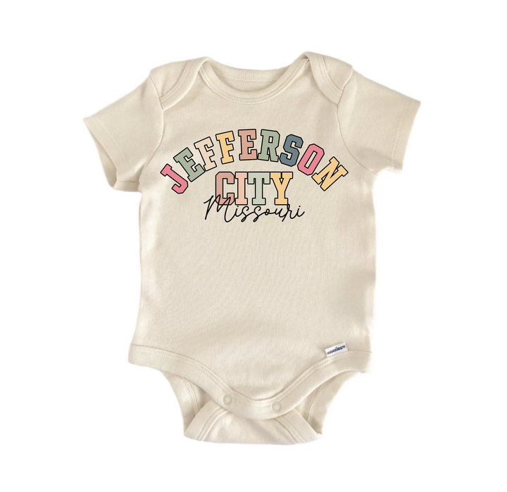 Jefferson City  Missouri -  Baby Boy Girl Clothes  Bodysuit Funny Cute