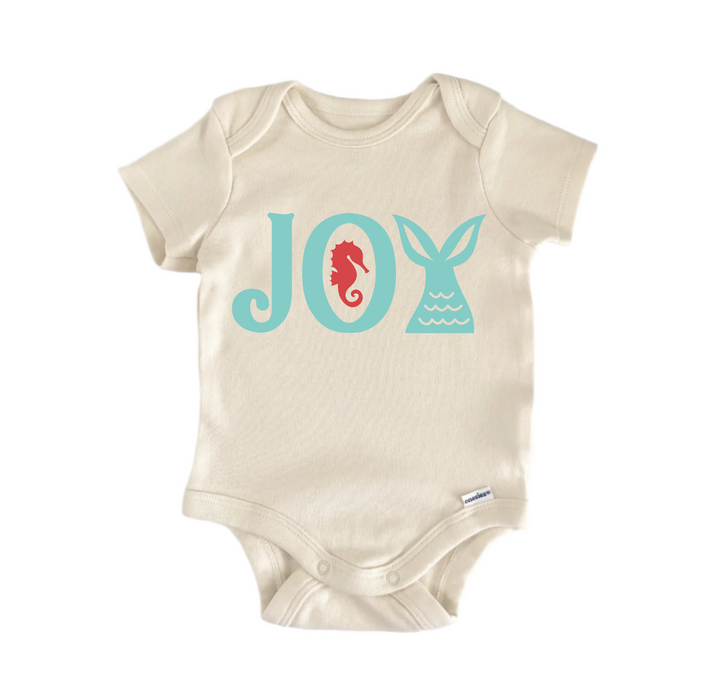 Joy Ocean Beach Chrismas- Baby Boy Girl Clothes Infant Bodysuit Funny Cute