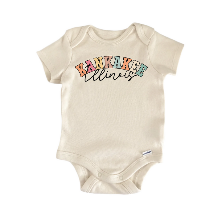 Kankakee Illinois - Baby Boy Girl Clothes  Bodysuit Funny Cute