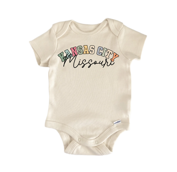 Kansas City  Missouri -  Baby Boy Girl Clothes  Bodysuit Funny Cute