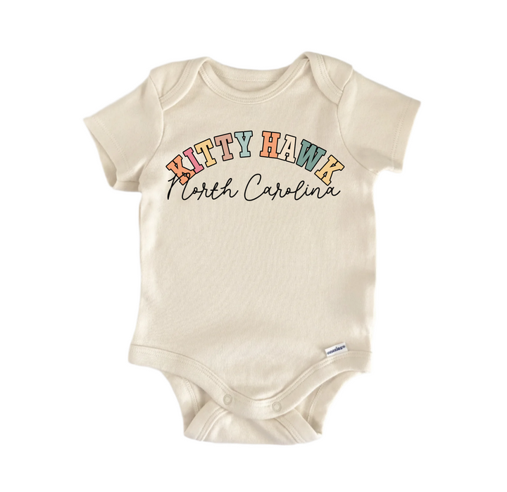 Kitty Hawk North Carolina - Baby Boy Girl Clothes  Bodysuit Funny Cute