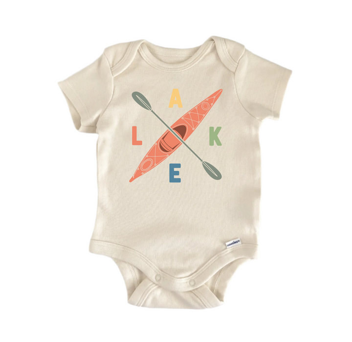 Kayak Lake -  Baby Boy Girl Clothes Infant Bodysuit Funny Cute Newborn