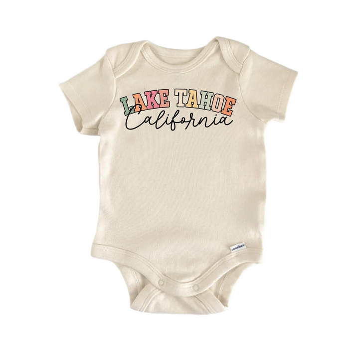 Lake Tahoe California -  Baby Boy Girl Clothes  Bodysuit Funny Cute