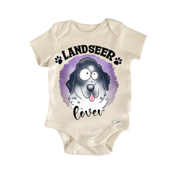 Landseer Dog -  Baby Boy Girl Clothes  Bodysuit Funny Cute