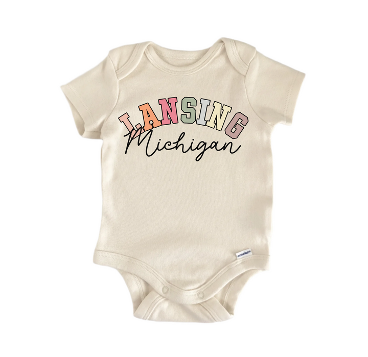 Lansing Michigan - Baby Boy Girl Clothes  Bodysuit Funny Cute