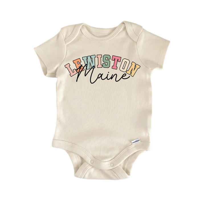 Lewiston Maine -  Baby Boy Girl Clothes  Bodysuit Funny Cute