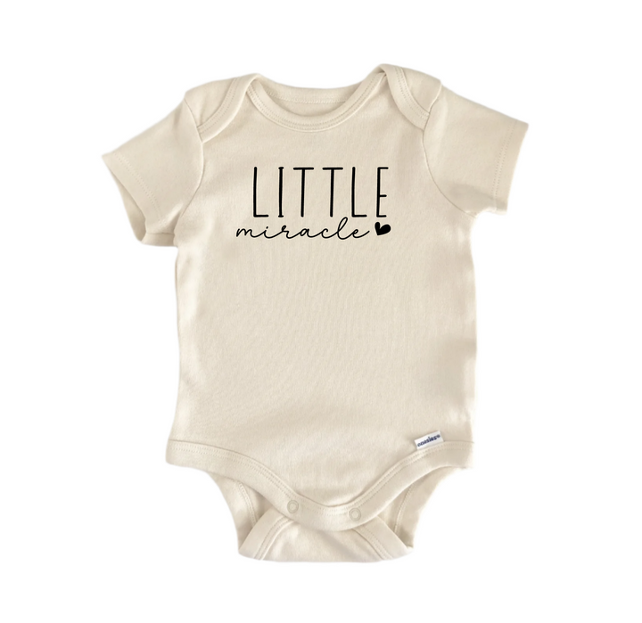 Little Miracle - Ropa para bebé niño niña Body para bebé Divertido y lindo Recién nacido 