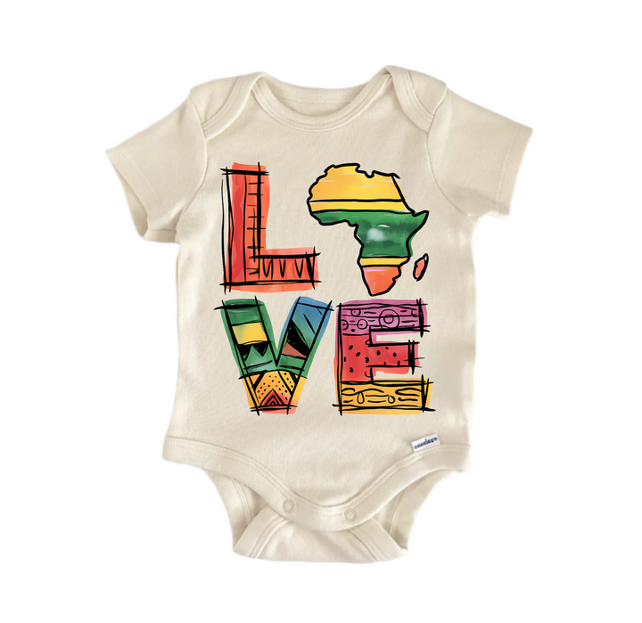 Love Juneteenth Black African American -  Baby Boy Girl Clothes  Bodysuit