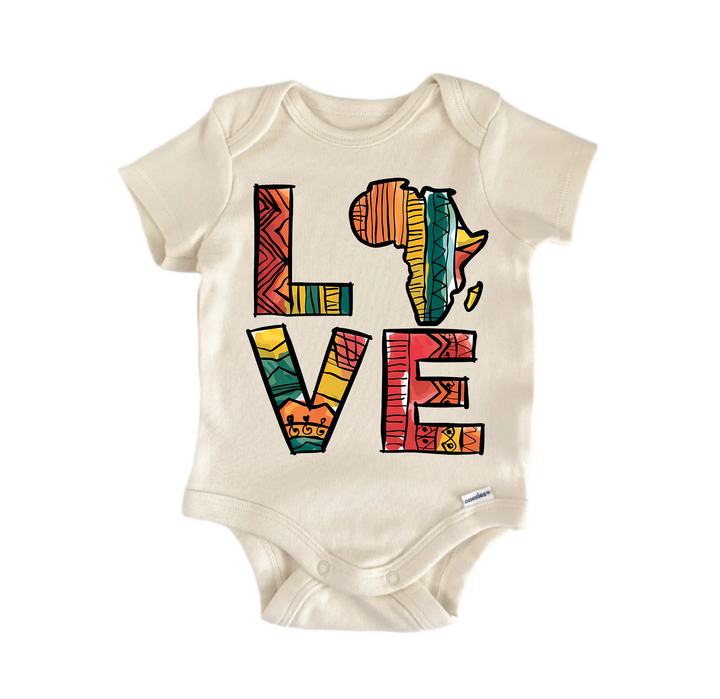 Love Juneteenth Black African American -  Baby Boy Girl Clothes  Bodysuit